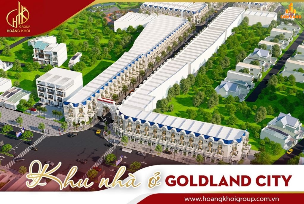 Phối cảnh dự án Khu nhà ở Goldland City Đất vàng Vĩnh Tân.